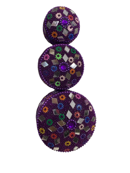 Handcrafted Decorative Bajri Box – Set of 3 - Image 3