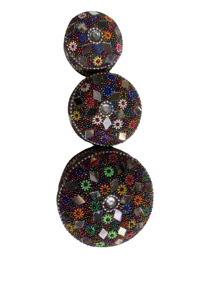 Handcrafted Decorative Bajri Box – Set of 3 - Image 6
