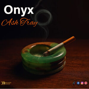 Handcrafted Green Striped Onyx Ashtray Size 10 cm