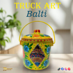Truck Art Milk Bucket (L17cm x W 14cm)