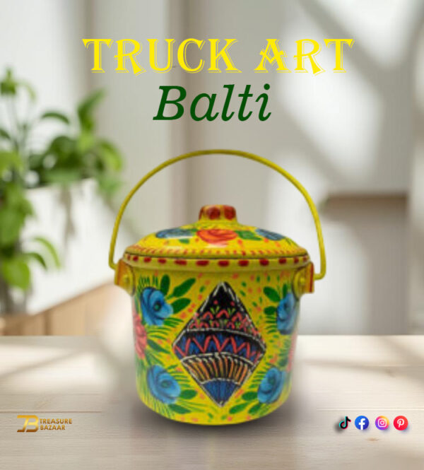 Truck Art Milk Bucket (L14cm x W11cm)