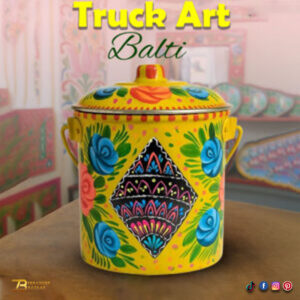 Truck Art Milk Bucket (L18 cm x W15cm)