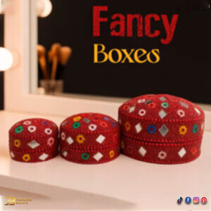 Handcrafted Decorative Bajri Box – Set of 3