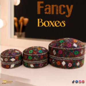 Handcrafted Decorative Bajri Box – Set of 3
