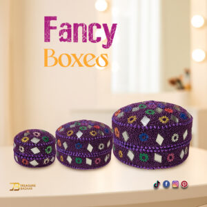 Handcrafted Decorative Bajri Box – Set of 3