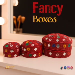 Handcrafted Decorative Bajri Box – Set of 3