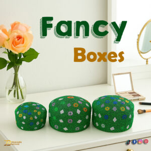 Handcrafted Decorative Bajri Box – Set of 3