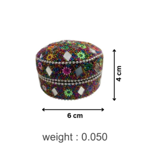 Bajri Decorative Storage Box Set 3-Piece Collection , Bajri Home Décor Boxes , Pakistani Handcrafted Decorative Boxes – Set of 3