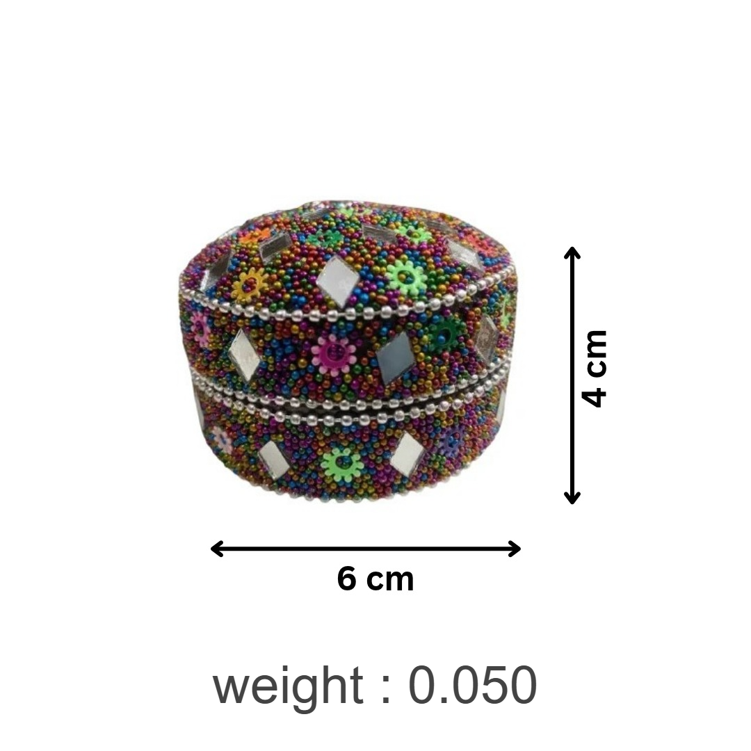 Bajri Decorative Storage Box Set 3-Piece Collection , Bajri Home Décor Boxes , Pakistani Handcrafted Decorative Boxes – Set of 3 - Image 2
