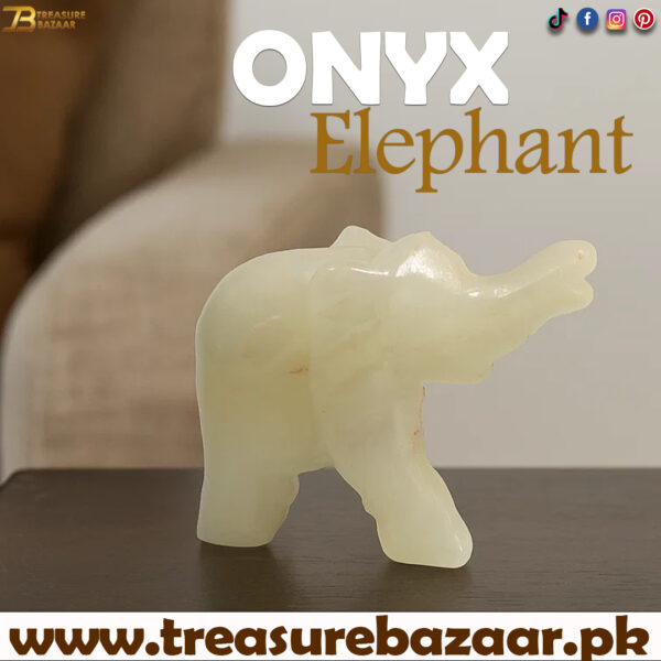 Onyx Elephant (Size : 9 cm)