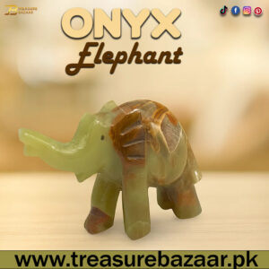Onyx Elephant (Size :11 cm)