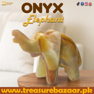 Onyx Elephant (Size : 9 cm)