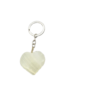 Handcrafted Onyx Marble heart Keychain