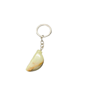Handcrafted Onyx Marble banana Keychain