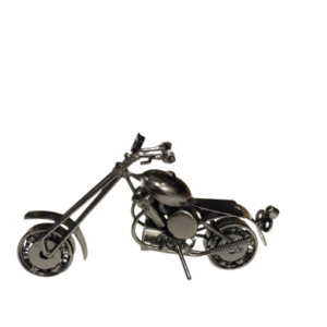 Handcrafted Vintage Metal Motorcycle size
