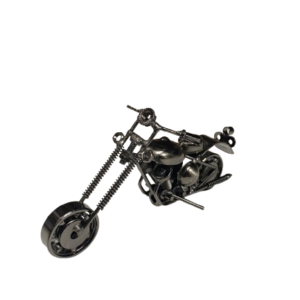 Handcrafted Vintage Metal Motorcycle size