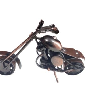 Handcrafted Vintage Metal Motorcycle size