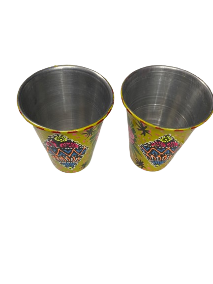 Truck Art Glass/Hand painted Glass (2 Piece Set) - Image 3