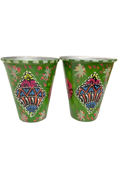 Truck Art Glass/Hand painted Glass (2 Piece Set) - Image 6