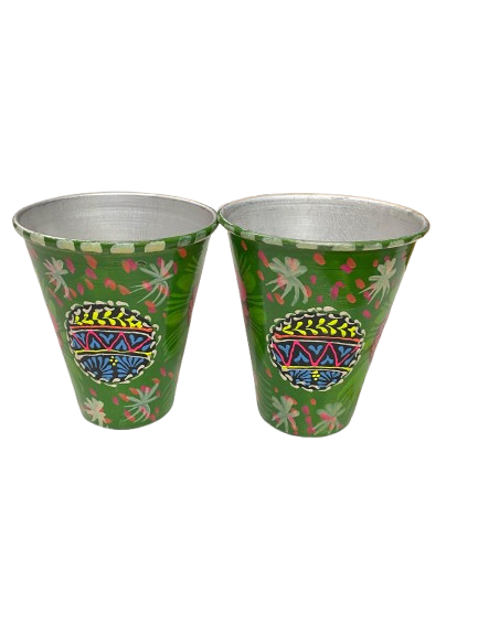 Truck Art Glass/Hand painted Glass (2 Piece Set) - Image 5