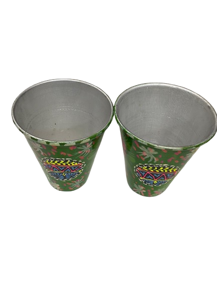 Truck Art Glass/Hand painted Glass (2 Piece Set) - Image 8