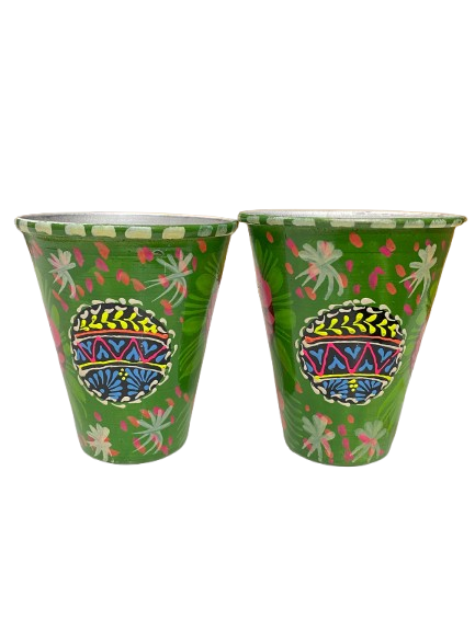 Truck Art Glass/Hand painted Glass (2 Piece Set) - Image 7