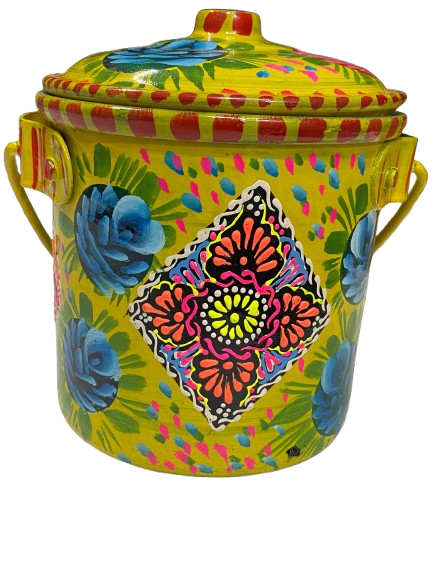 Truck Art Milk Bucket (L:15cmxW:13cm) - Image 5