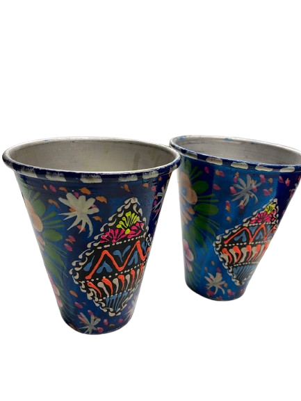 Truck Art Glass/Hand painted Glass (2 Piece Set) - Image 2