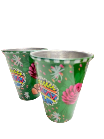 Truck Art Glass/Hand painted Glass (2 Piece Set) - Image 2