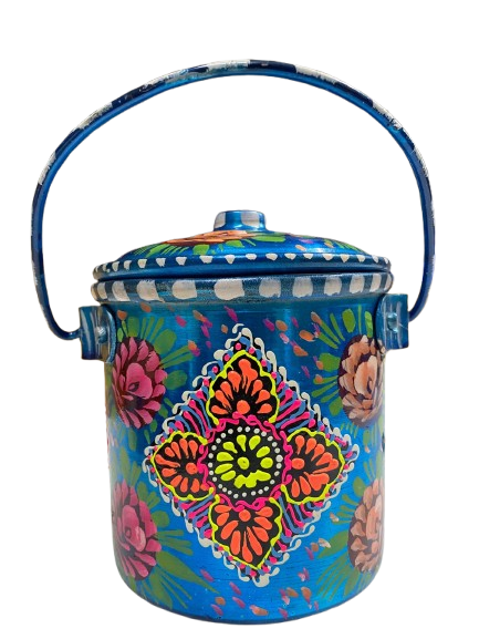 Truck Art Milk Bucket (L:13cmxW:13cm) - Image 4