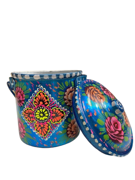 Truck Art Milk Bucket (L:13cmxW:13cm) - Image 6