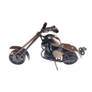 Handcrafted Vintage Metal Motorcycle size