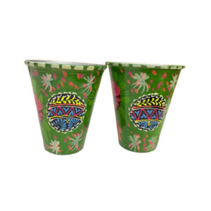 Truck Art Glass/Hand painted Glass (2 Piece Set)