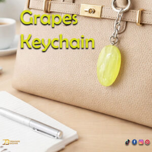 Handcrafted Onyx Marble grapes Keychain