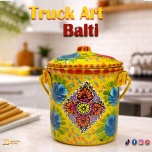 Truck Art Milk Bucket (L:17cmxW:14cm)