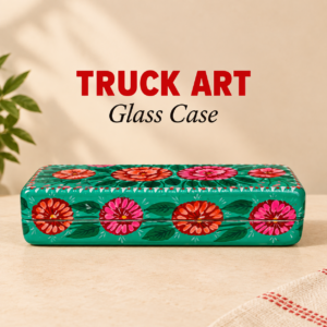 Truck Art Glass Case Size: (L:16cm x W-6cm x H-3.5 cm)