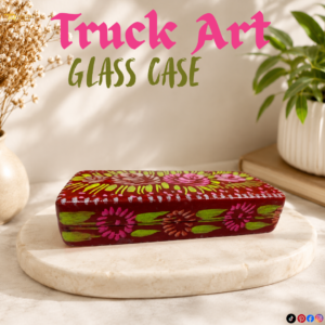 Truck Art Glass Case Size: (L:16cm x W-6cm x H-3.5 cm)