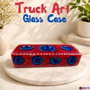 Truck Art Glass Case Size: (L:16cm x W-6cm x H-3.5 cm)