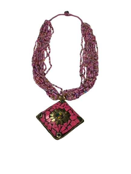 FASHION PEARL SHELL STYLE NECKLACE - Image 3