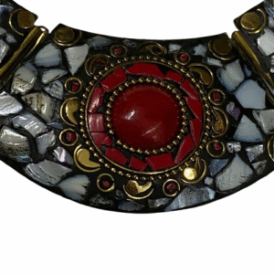 Afghani Necklace With Artificial Stone