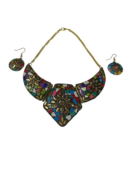 Afghani Necklace With Artificial Stone - Image 4