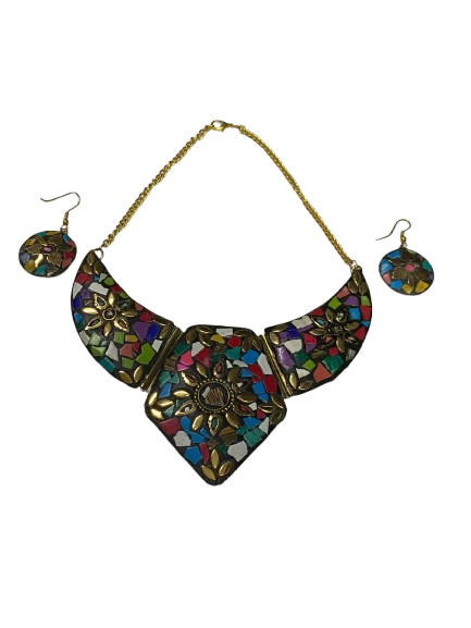 Afghani Necklace With Artificial Stone - Image 3