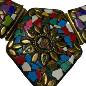 Afghani Necklace With Artificial Stone