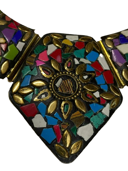 Afghani Necklace With Artificial Stone - Image 2