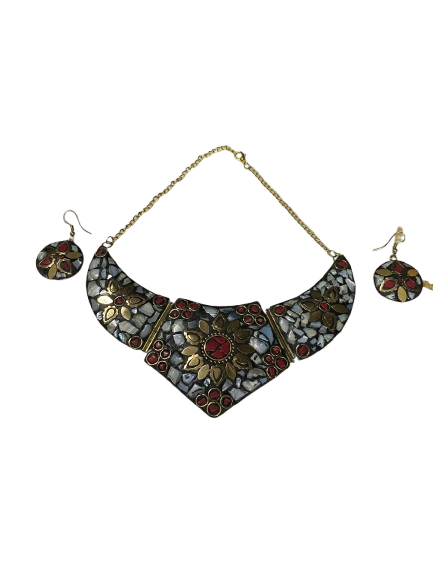 Afghani Necklace With Artificial Stone - Image 3