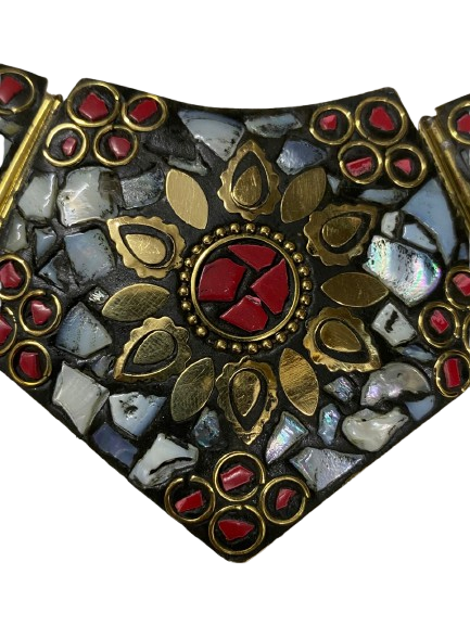 Afghani Necklace With Artificial Stone - Image 2