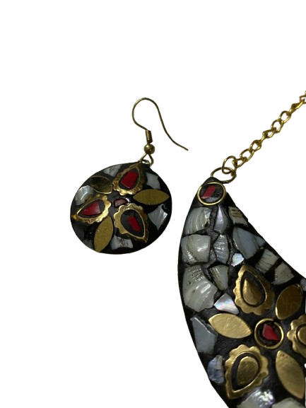 Afghani Necklace With Artificial Stone - Image 5