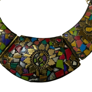Afghani Necklace With Artificial Stone