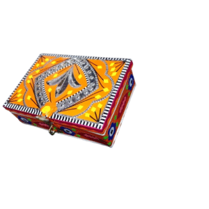 chamakpatti Box(15 by 10.5):Real Truck Art Design for Storage and Decoration