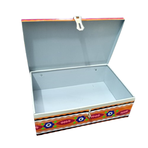 chamakpatti Box(24.5 by 16):Real Truck Art Design for Storage and Decoration - Image 3